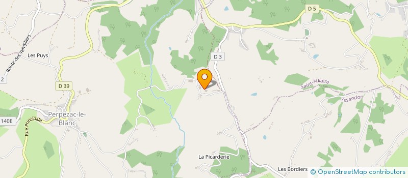 localisation de l'entreprise MADAME BERNADETTE GALAUD  YSSANDON