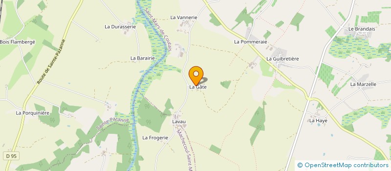 localisation de l'entreprise MADAME BERNADETTE GAUDET à SAINT-MARS-DE-COUTAIS