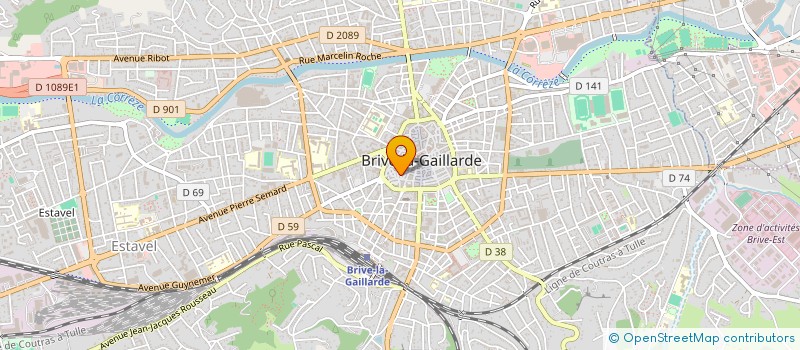 localisation de l'entreprise MADAME BERNADETTE GAYE  BRIVE-LA-GAILLARDE