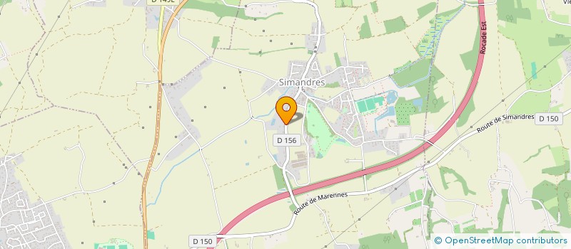 localisation de l'entreprise MADAME BERNADETTE GAYVALLET  SIMANDRES