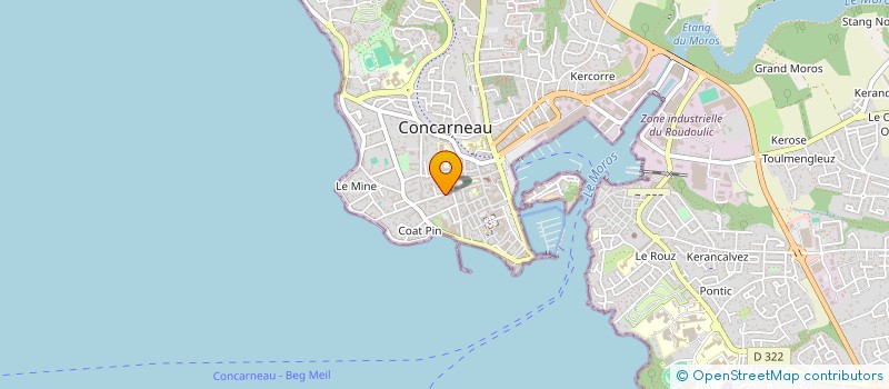 localisation de l'entreprise MADAME BERNADETTE GENEE à CONCARNEAU