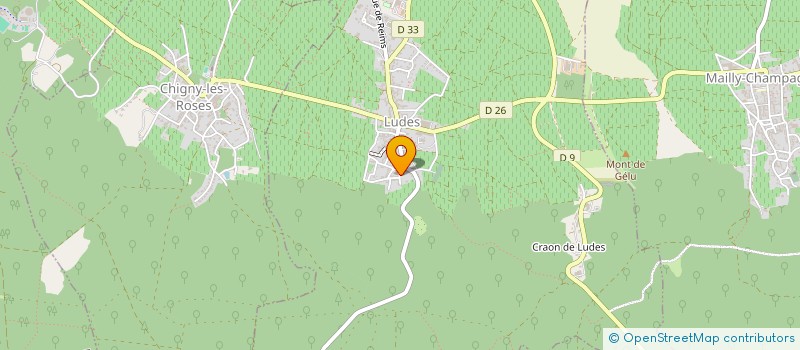 localisation de l'entreprise MADAME BERNADETTE GENOUX  LUDES