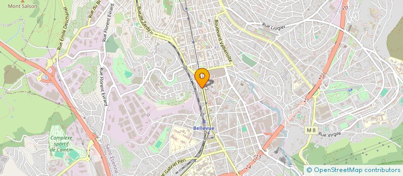 localisation de l'entreprise MADAME BERNADETTE GEORGES  SAINT-ETIENNE