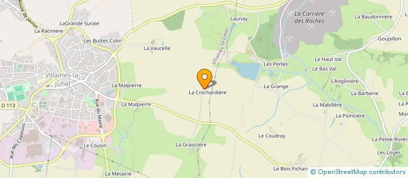 localisation de l'entreprise MADAME BERNADETTE GESLIN à VILLAINES-LA-JUHEL