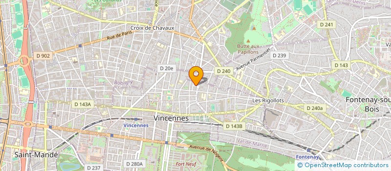 localisation de l'entreprise MADAME BERNADETTE GILLOT à VINCENNES