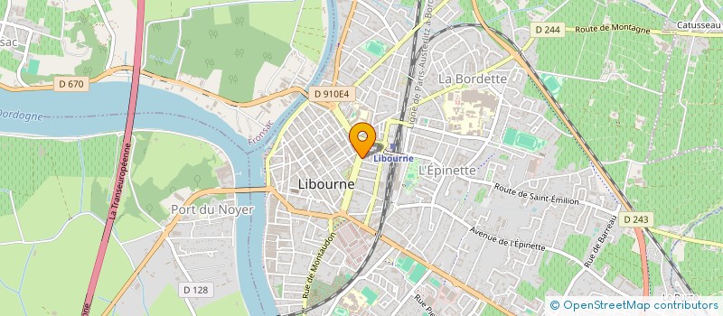 localisation de l'entreprise MADAME BERNADETTE GINTRAC  LIBOURNE