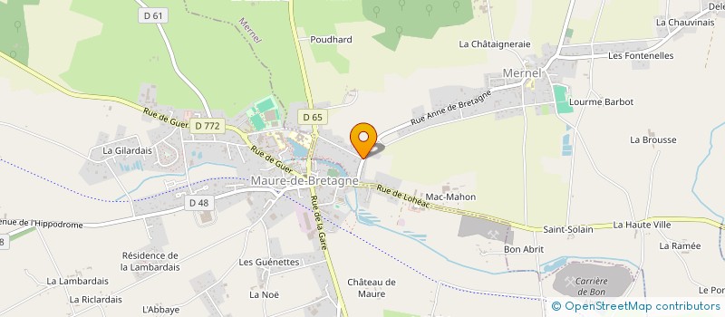 localisation de l'entreprise MADAME BERNADETTE GIRARD  MERNEL