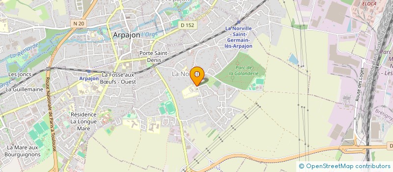 localisation de l'entreprise MADAME BERNADETTE GOGUET  LA NORVILLE