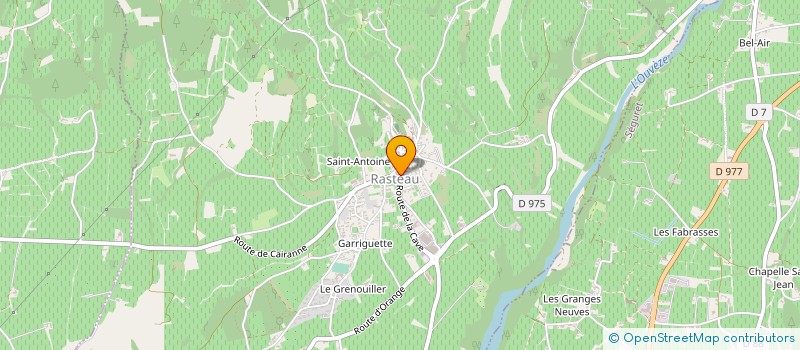 localisation de l'entreprise MADAME BERNADETTE GOLIARD  RASTEAU