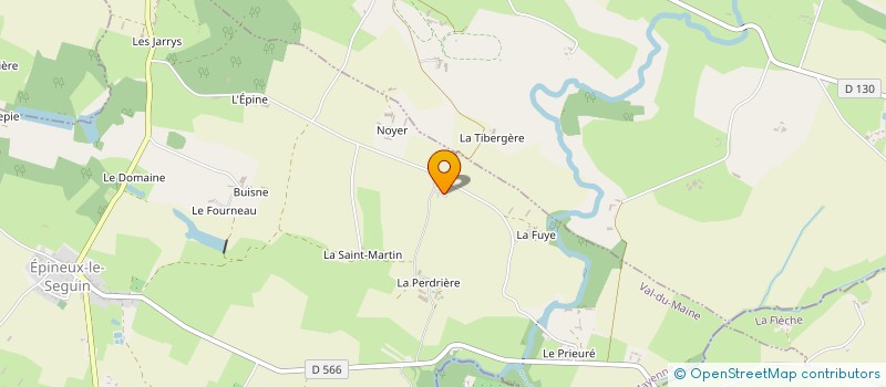 localisation de l'entreprise MADAME BERNADETTE GOMAS  SAULGES