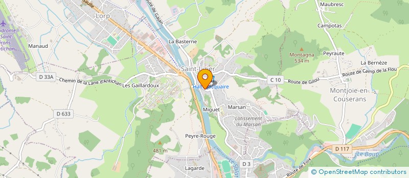 localisation de l'entreprise MADAME BERNADETTE GOUDARD à SAINT-LIZIER