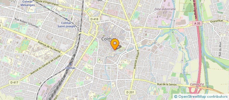 localisation de l'entreprise MADAME BERNADETTE GRANDJEAN  COLMAR