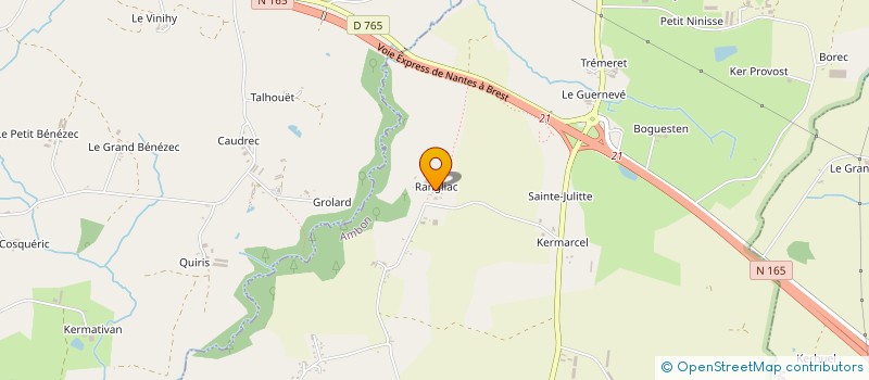 localisation de l'entreprise MADAME BERNADETTE GRIGNON  AMBON