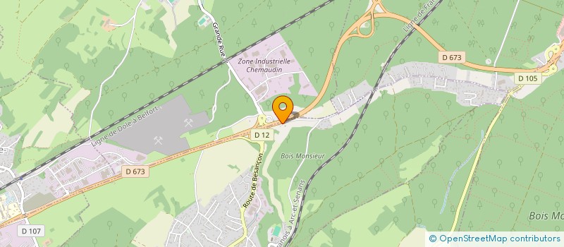 localisation de l'entreprise MADAME BERNADETTE GROSPERRIN  CHEMAUDIN ET VAUX