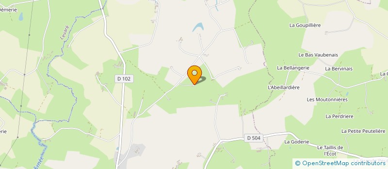 localisation de l'entreprise MADAME BERNADETTE GUESDON  CARELLES