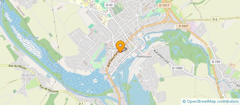 localisation de l'entreprise MADAME BERNADETTE GUILLAIN  PERONNE