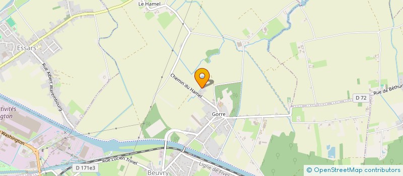 localisation de l'entreprise MADAME BERNADETTE GUILLEMANT  BEUVRY