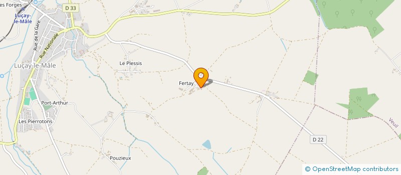 localisation de l'entreprise MADAME BERNADETTE GUILLON à LUCAY-LE-MALE