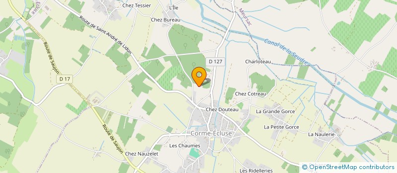 localisation de l'entreprise MADAME BERNADETTE GUINAUDY  CORME-ECLUSE