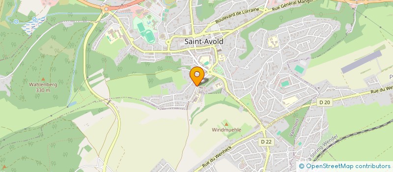 localisation de l'entreprise MADAME BERNADETTE HAMANN  SAINT-AVOLD