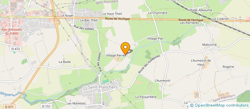 localisation de l'entreprise MADAME BERNADETTE HELAINE  SAINT-PLANCHERS