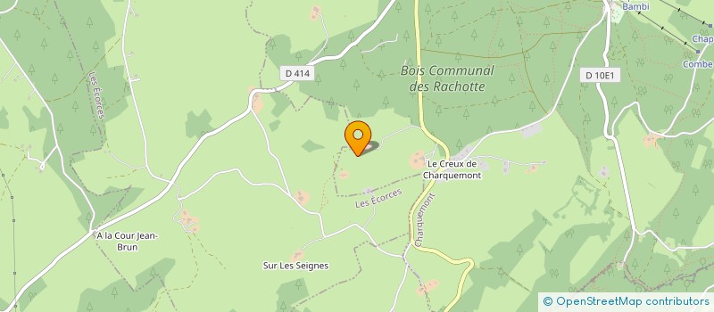 localisation de l'entreprise MADAME BERNADETTE JACQUOT  CHARQUEMONT