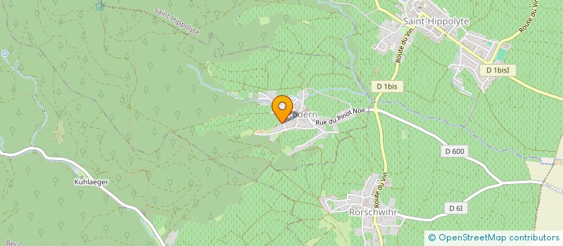 localisation de l'entreprise MADAME BERNADETTE JAEGLER  RODERN