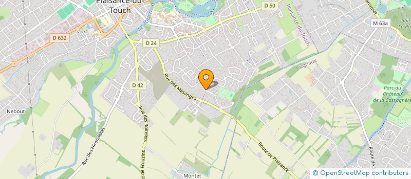 localisation de l'entreprise MADAME BERNADETTE JOUANICOU  PLAISANCE-DU-TOUCH