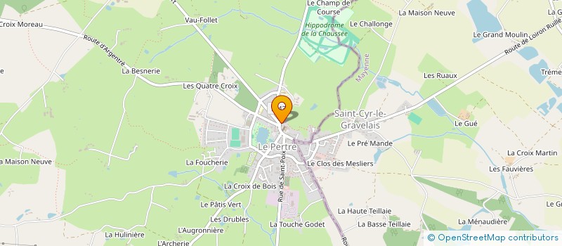 localisation de l'entreprise MADAME BERNADETTE JOURDAIN  LE PERTRE