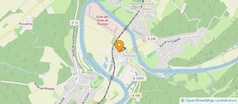 localisation de l'entreprise MADAME BERNADETTE JUIF  THORAISE