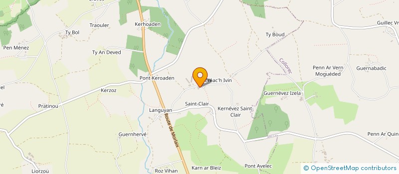 localisation de l'entreprise MADAME BERNADETTE L'HARIDON  PLONEVEZ-DU-FAOU