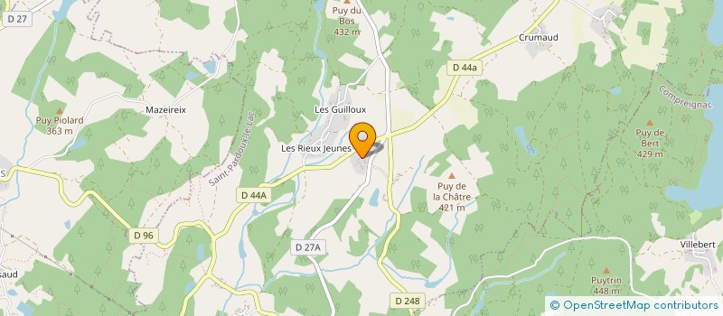 localisation de l'entreprise MADAME BERNADETTE LACHATRE à SAINT-PARDOUX-LE-LAC