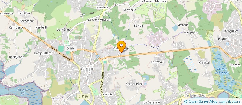 localisation de l'entreprise MADAME BERNADETTE LACROIX  CARNAC