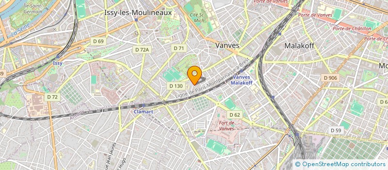 localisation de l'entreprise MADAME BERNADETTE LADEVEZE  VANVES