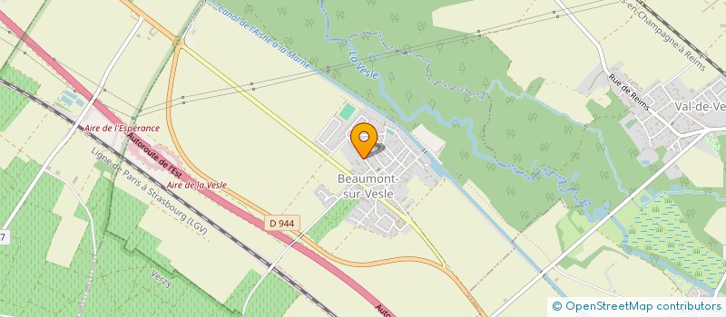 localisation de l'entreprise MADAME BERNADETTE LAHORT  BEAUMONT-SUR-VESLE