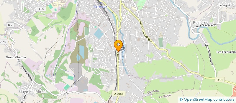 localisation de l'entreprise MADAME BERNADETTE LAHOUSSE  BLAYE-LES-MINES