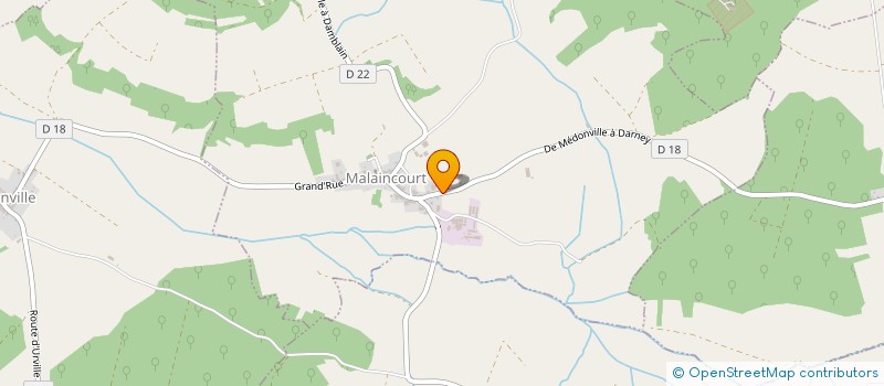 localisation de l'entreprise MADAME BERNADETTE LARCHE  MALAINCOURT