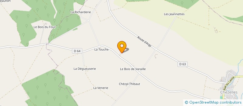 localisation de l'entreprise MADAME BERNADETTE LARDEAU à CHEZELLES