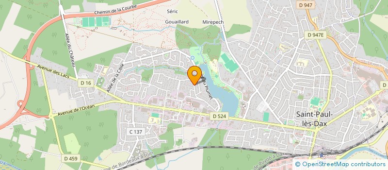 localisation de l'entreprise MADAME BERNADETTE LARTIGUE  SAINT-PAUL-LES-DAX