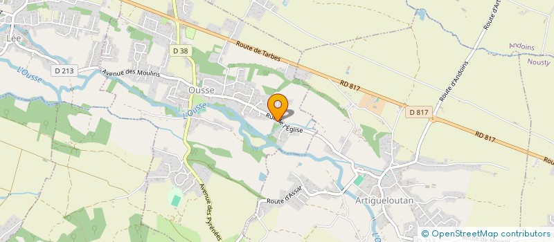 localisation de l'entreprise MADAME BERNADETTE LASSALLE  OUSSE