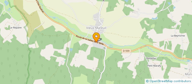 localisation de l'entreprise MADAME BERNADETTE LATROUSSE  MAREUIL EN PERIGORD