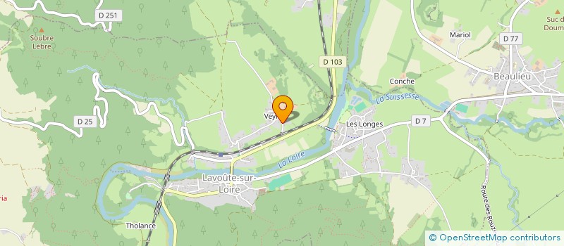 localisation de l'entreprise MADAME BERNADETTE LAURENT  LAVOUTE-SUR-LOIRE