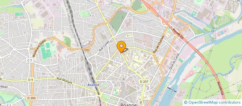 localisation de l'entreprise MADAME BERNADETTE LAVILLE  ROANNE