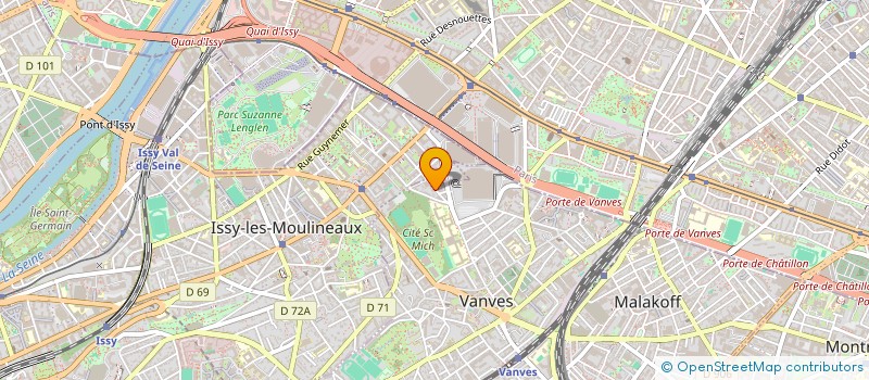 localisation de l'entreprise MADAME BERNADETTE LE NESTOUR  VANVES