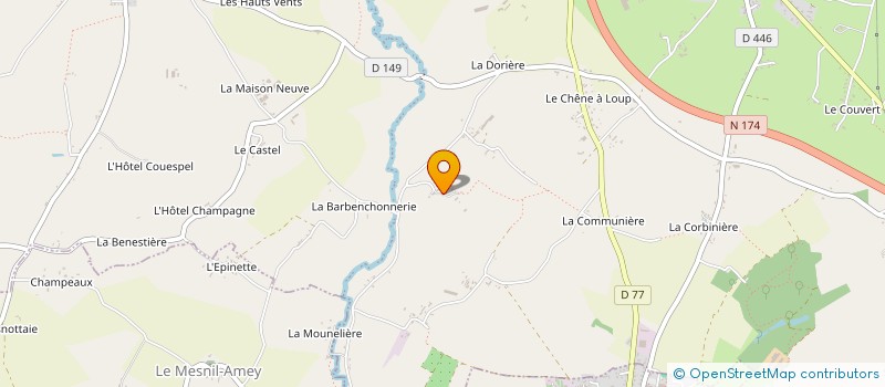 localisation de l'entreprise MADAME BERNADETTE LEBARBEY  THEREVAL