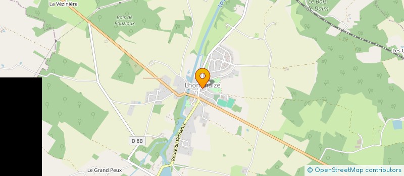 localisation de l'entreprise MADAME BERNADETTE LEBEAU  LHOMMAIZE