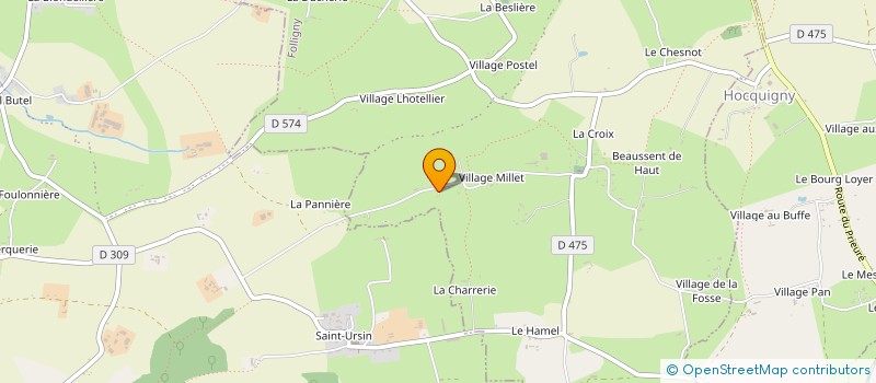 localisation de l'entreprise MADAME BERNADETTE LECOLAZET  FOLLIGNY