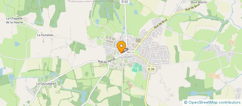 localisation de l'entreprise MADAME BERNADETTE LEFEUVRE  GOVEN