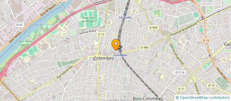 localisation de l'entreprise MADAME BERNADETTE LEGAT  COLOMBES
