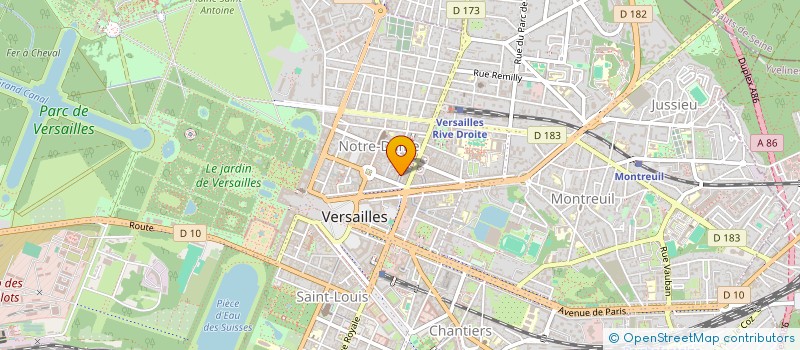 localisation de l'entreprise MADAME BERNADETTE LELOUVIER à VERSAILLES
